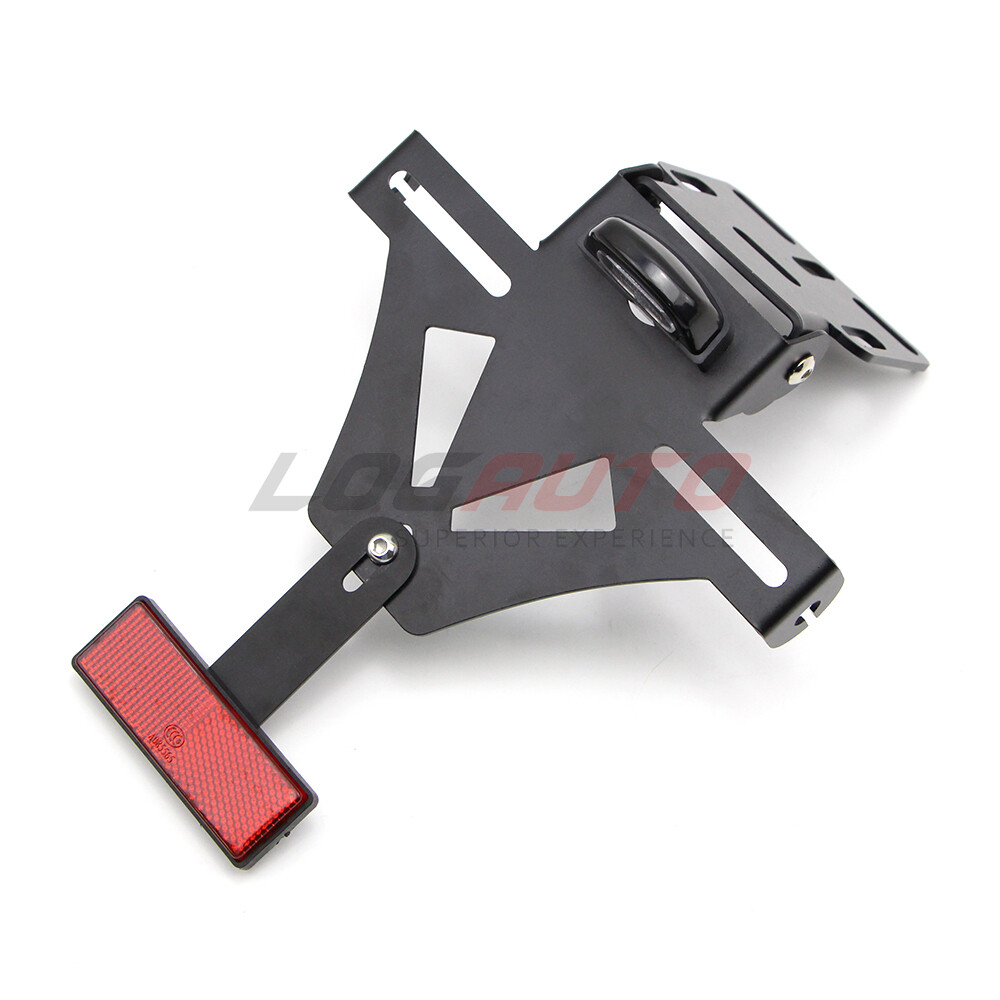 Adjustable License Plate Bracket Mount Universal Motorcycle Tail Light Holder