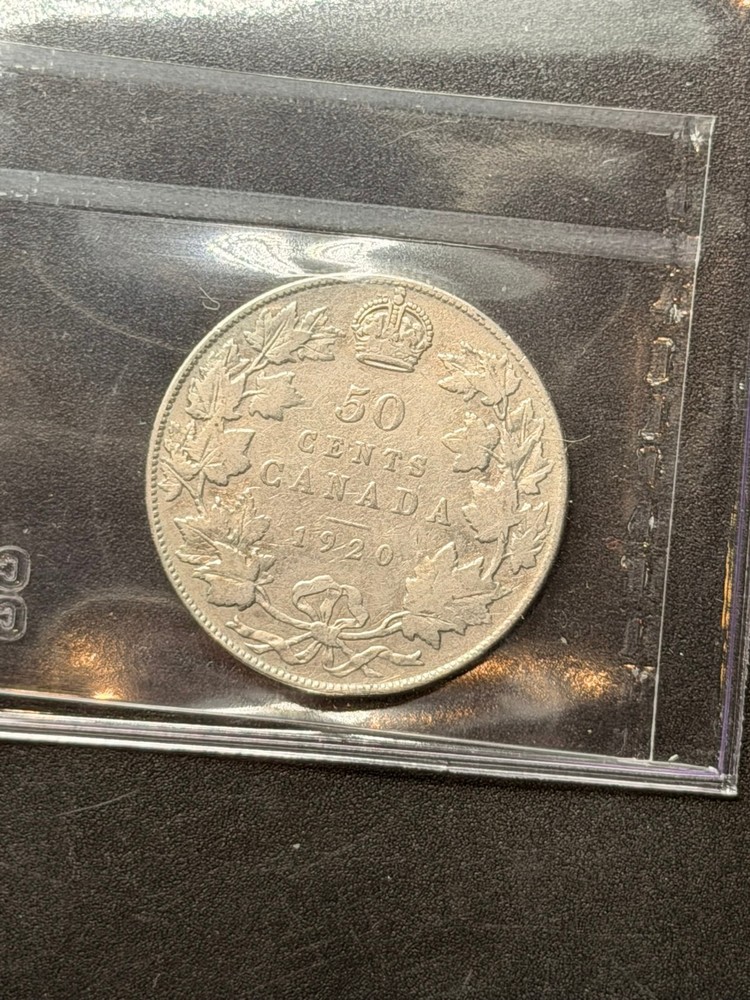 1920 Canada 50 Cent Large 0 CCCS Graded VG-8
