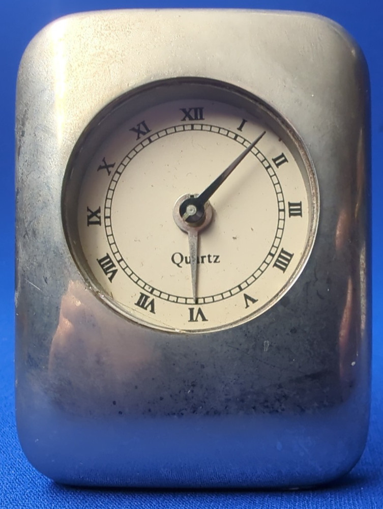 Vintage Desk Clock 3'' UNTESTED