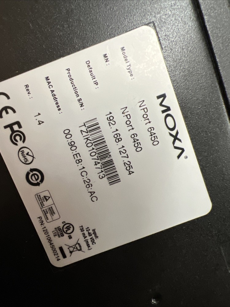 Moxa NPort 6450 Secure Device Server Module Free Ship