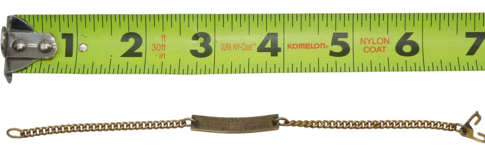 Orig WWII US Army Air Corps 7.9g 1/20 10K GF on Sterling Silver ID Bracelet C13