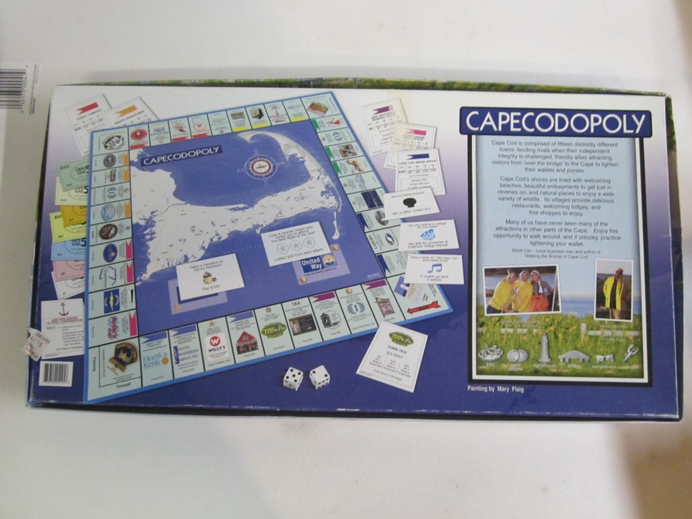 capecodopoly cape cod monopoly board game collectible vintage complete