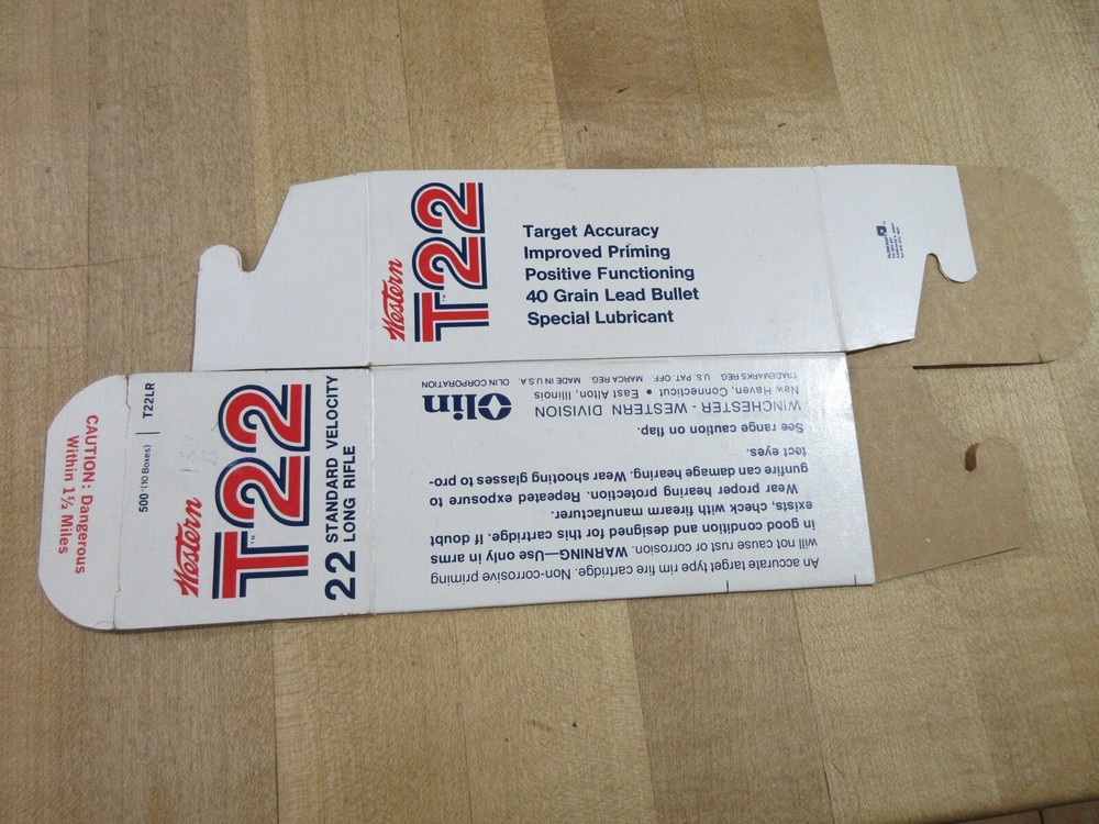 Empty Western T22. 22 Brick Box (w13)