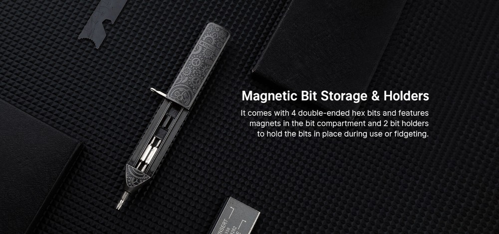 Olight Otacle D2 Ti Gears Multi-Bit Driver w/Fidget Slider & Gear Etching Limite