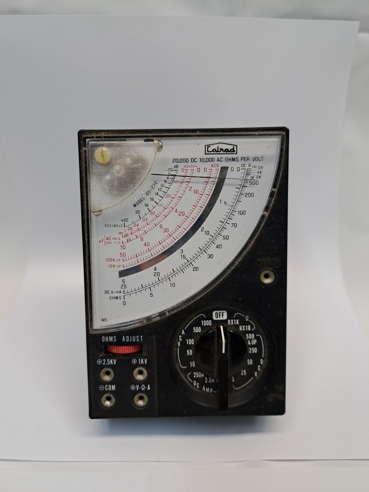 Calrad 65-272 Voltage Meter Untested No Leads