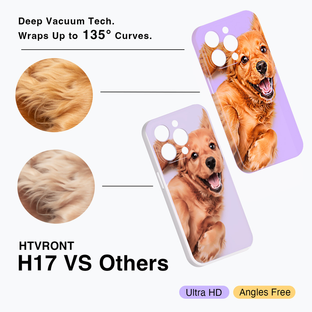 HTVRONT Phone Cases Heat Press for Iphone&Android 3D Automatic Vacuum Heat Press