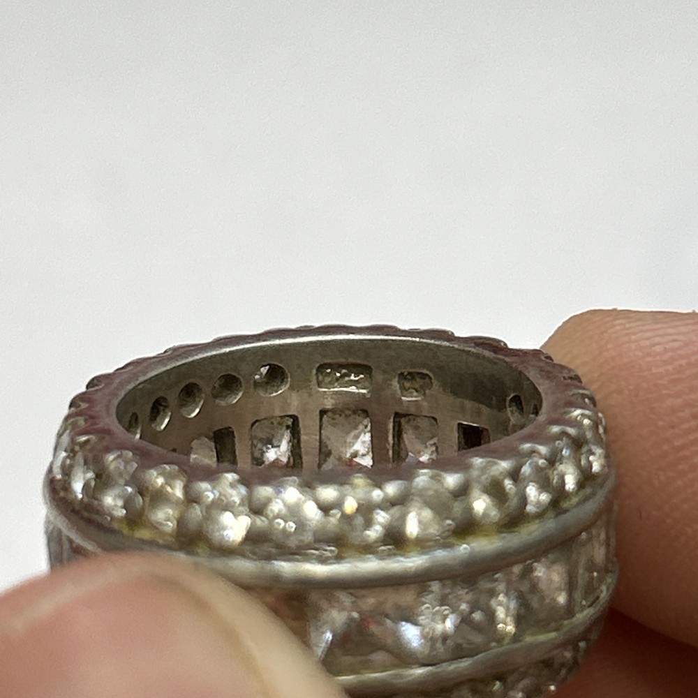 Vintage 925 Solid Sterling Silver Gemstone Ring