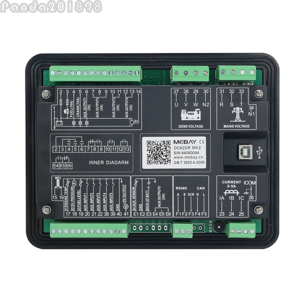 DC62DR Diesel Genset Controller Generator Controller w/ AMF Function RS485