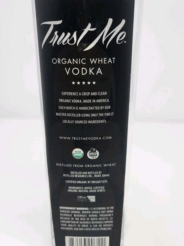 Trust Me Vodka Art Bottle