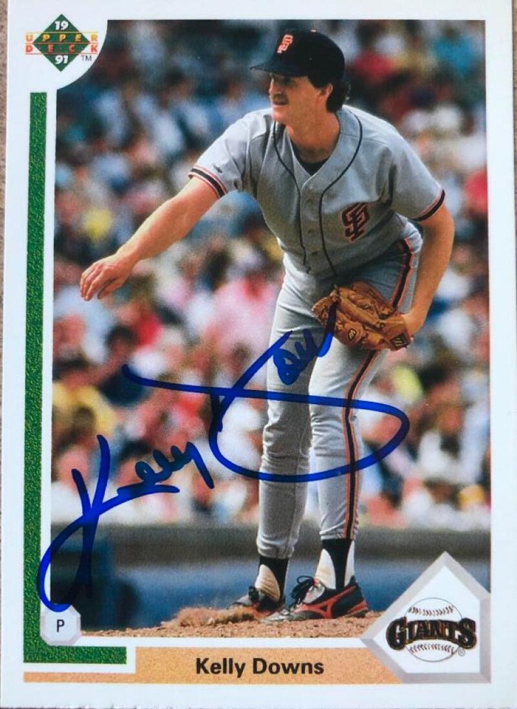 Kelly Downs Autographed 1991 Upper Deck #441