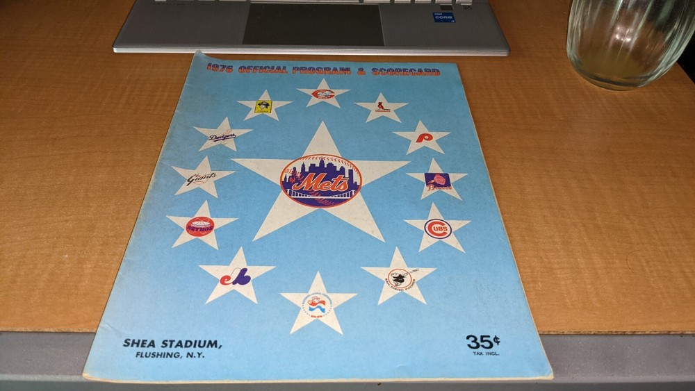 1976 New York Mets Baseball Scorecard Program READ
