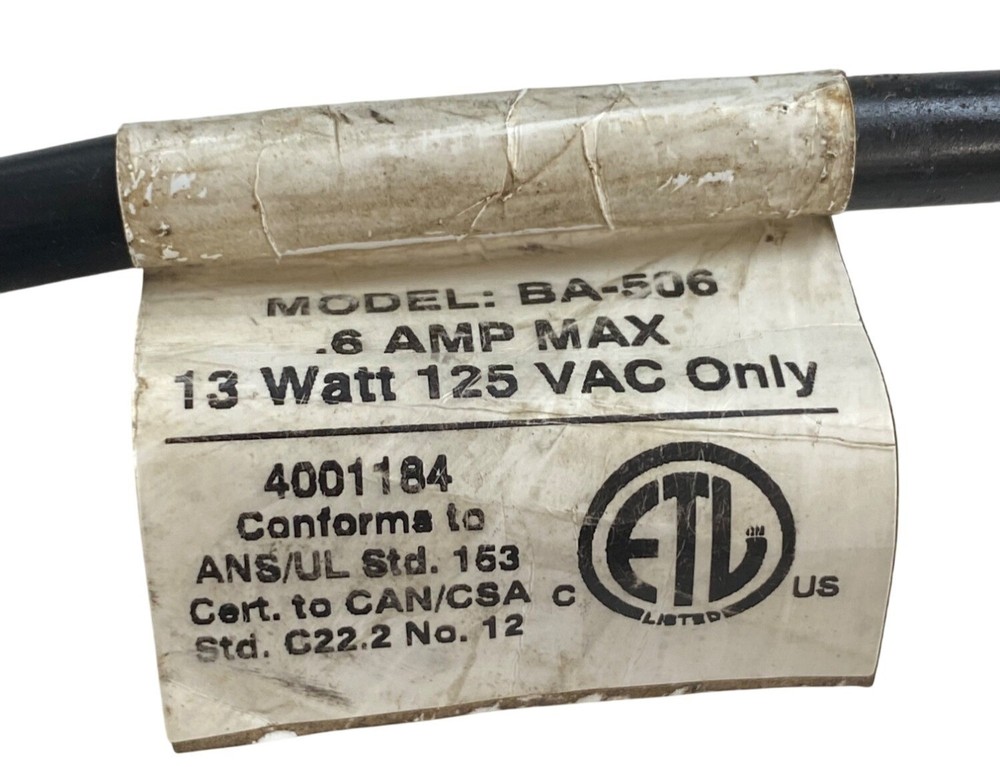 Yellow 13W Handheld Fluorescent Work Light Model BA-506