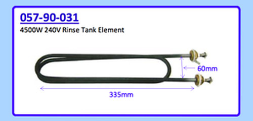 4500W 240V RINSE TANK ELEMENT 057-90-031