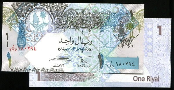 QATAR  P28，1-RIAL，ND 2015  UNC