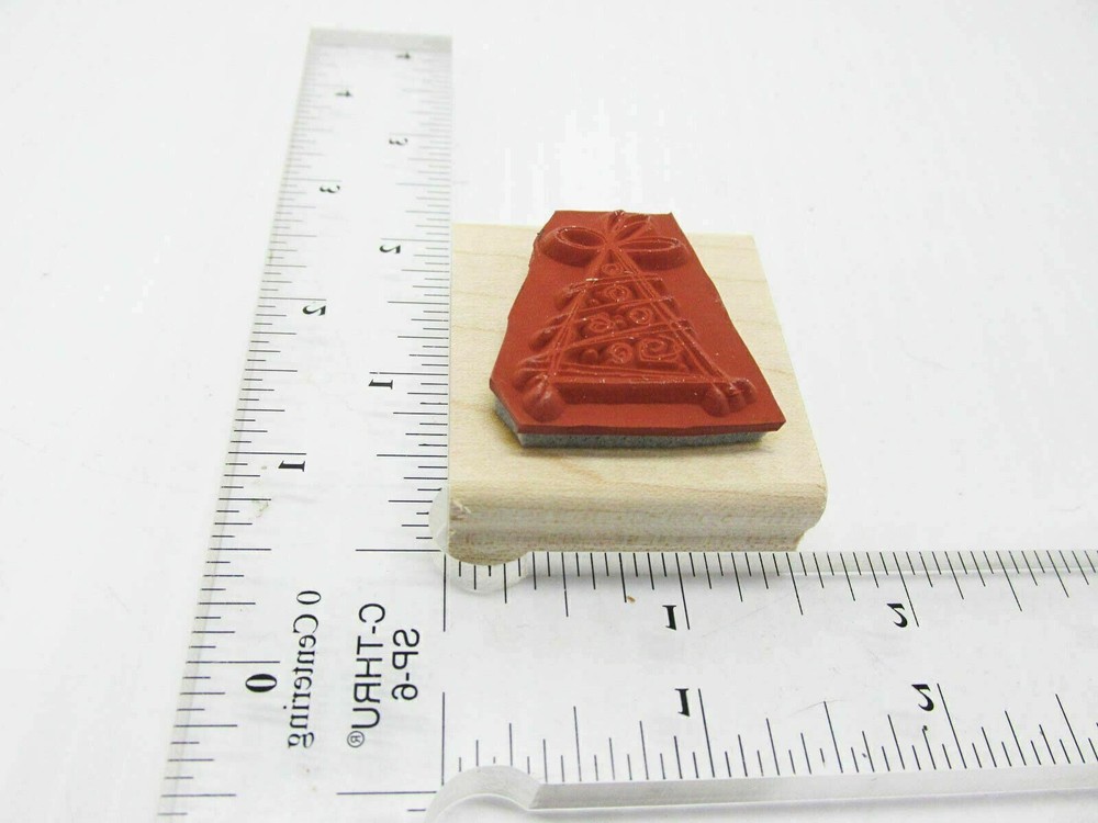 Christmas Tree Sketch Rubber Stamp - Stamp Set B326