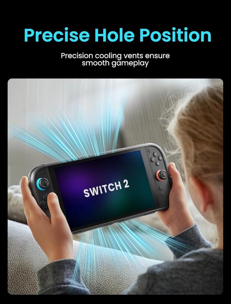 Protective Case for Nintendo Switch 2 Ergonomic Shock-Absorbing Shell