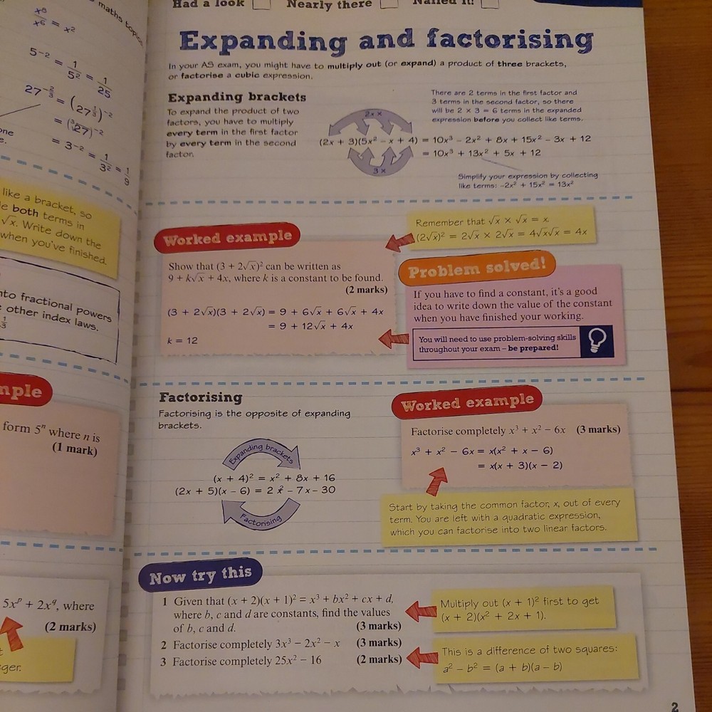 Revise Pearson Edexcel A Level Mathematics Revision Guide