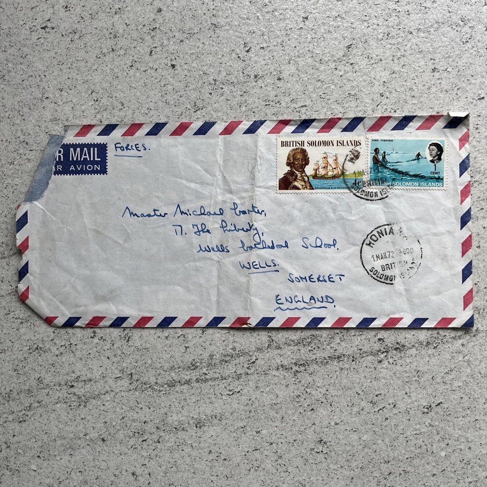 Cancelled Envelope British Solomon Islands