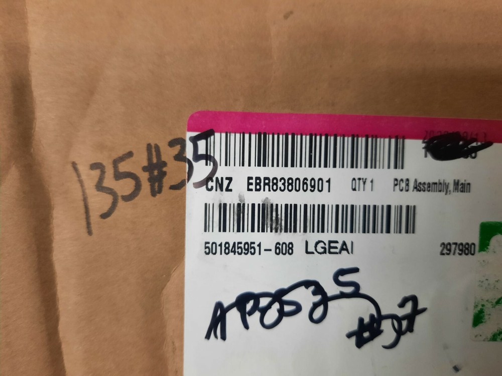 Genuine OEM LG Refrigerator Electronic Control Board EBR83806901