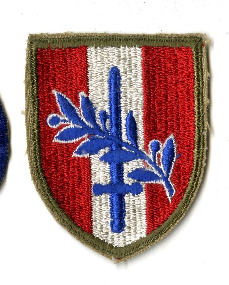 Austria Occupation White Back Patch Cut Edge Vintage