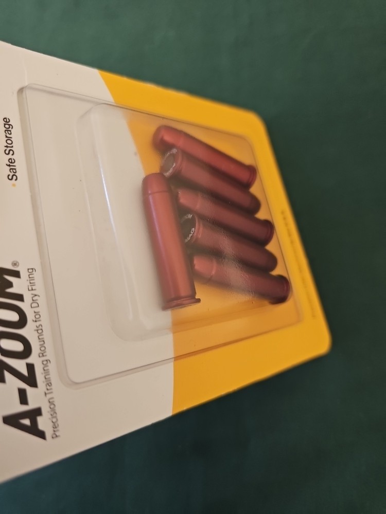 .357 Magnum Snap Caps Dummy Training Ammunition 🇺🇸 6 rd Pack A-Zoom 357 Mag