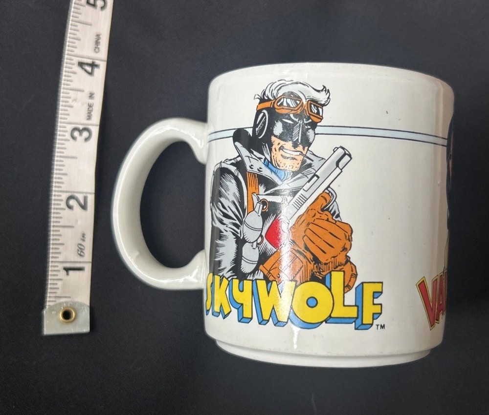 Vintage AIRBOY Valkyrie Skywolf Ceramic Mug From Eclipse Comics