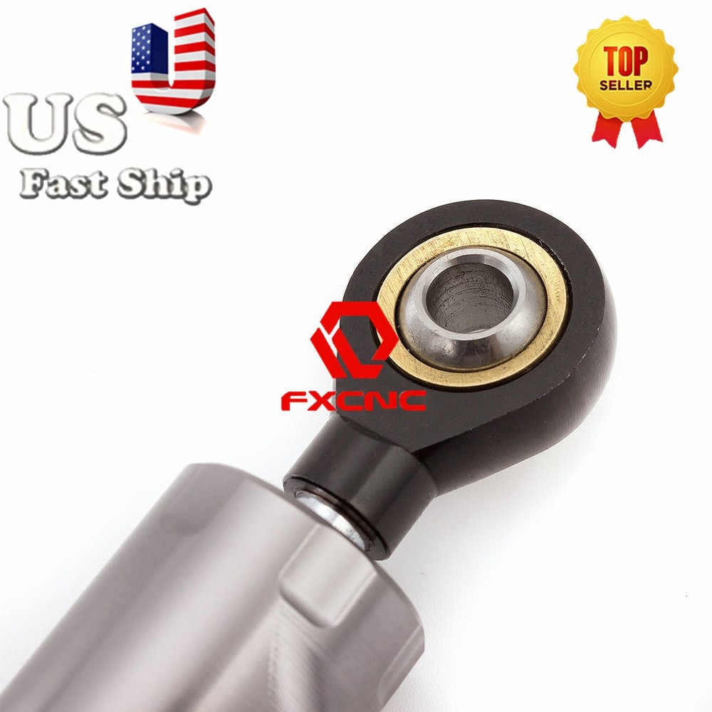 CNC Grey Universal Steering Damper Motorcycle Stabilizer Linear Reversed Control