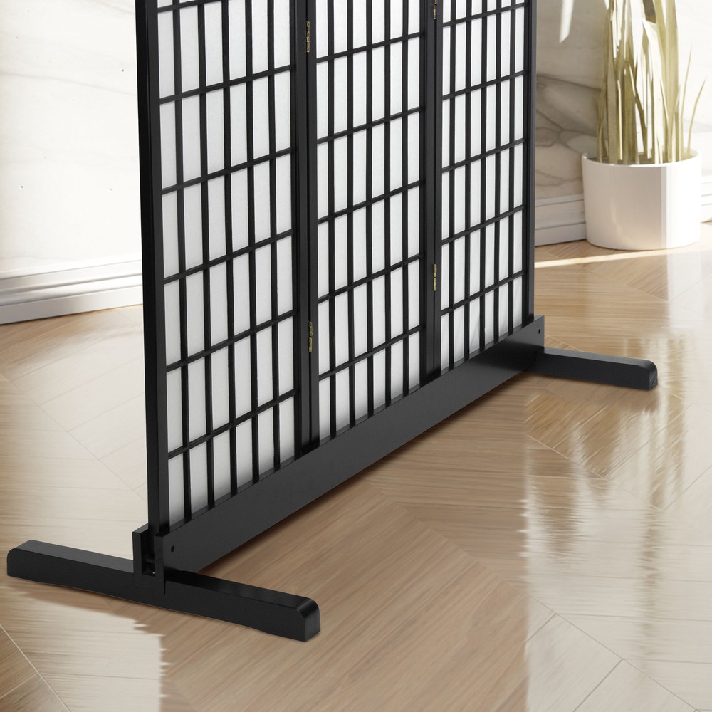 Room Divider Stand Black 3 Panel (Stand Only)