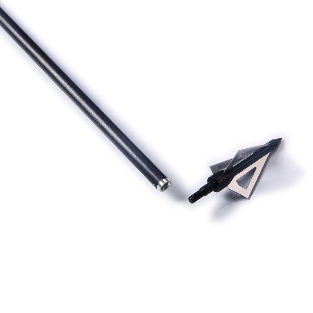 12pcs 3 Fixed Blade Hunting Broadheads 125Grain Compound Crossbow Tips With Case