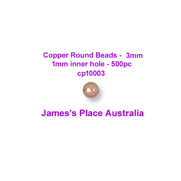 Copper Round Beads - various sizes