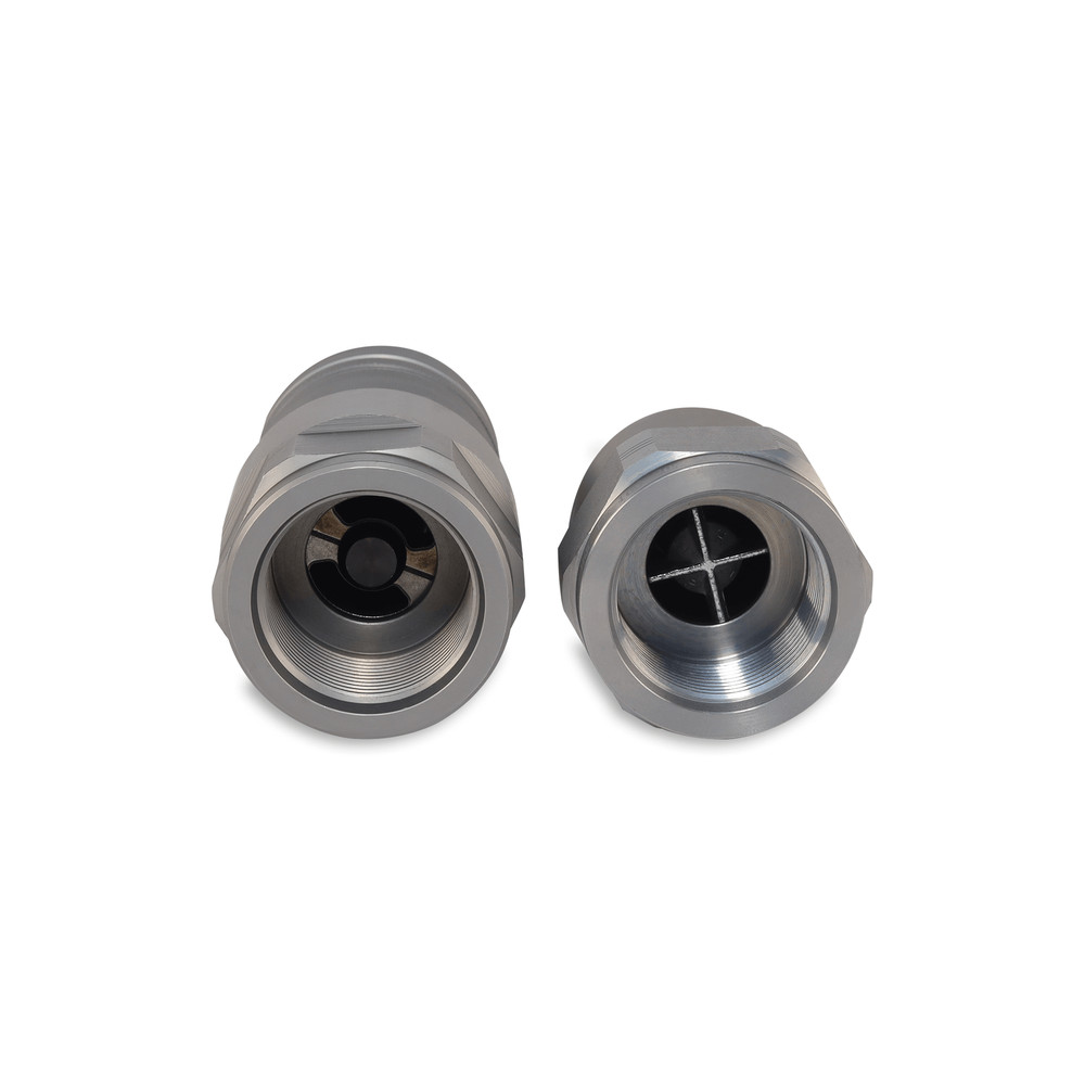 1″ Flat Face Hydraulic Quick Couplers Set - 1-1/4″ SAE Thread