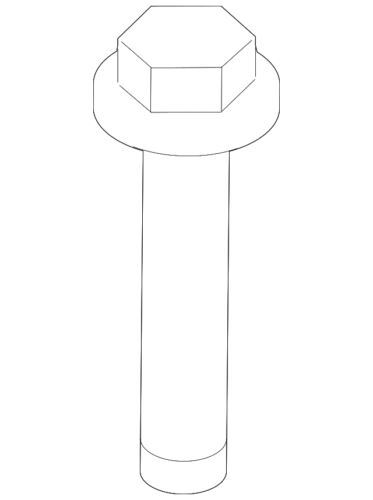 Genuine Ford Trans Mount Bracket Mount Bolt -W711724-S439