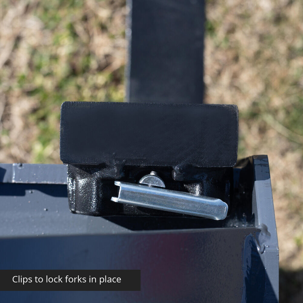 Titan Attachments UA USA Made Grey Step-Through Pallet Fork Frame Attachment