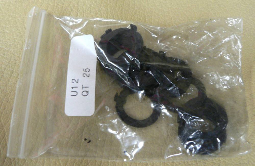 LOCKING RING For Toggle Switch Black U12 Brass Qty.25