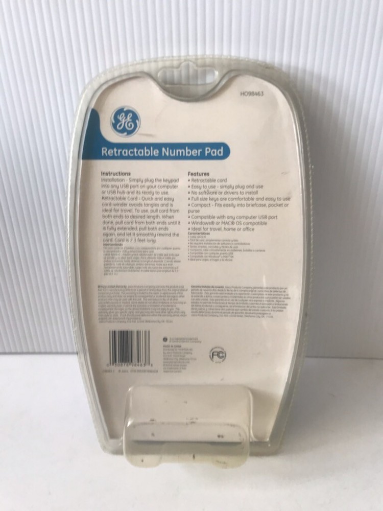 GE Retractable Number Pad