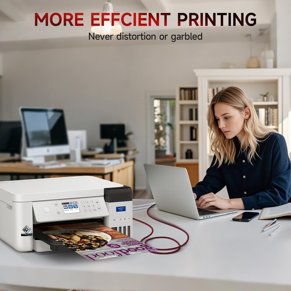 SVANLYN Printer Cable 20 FT, USB A to B 2.0 20FT, Red