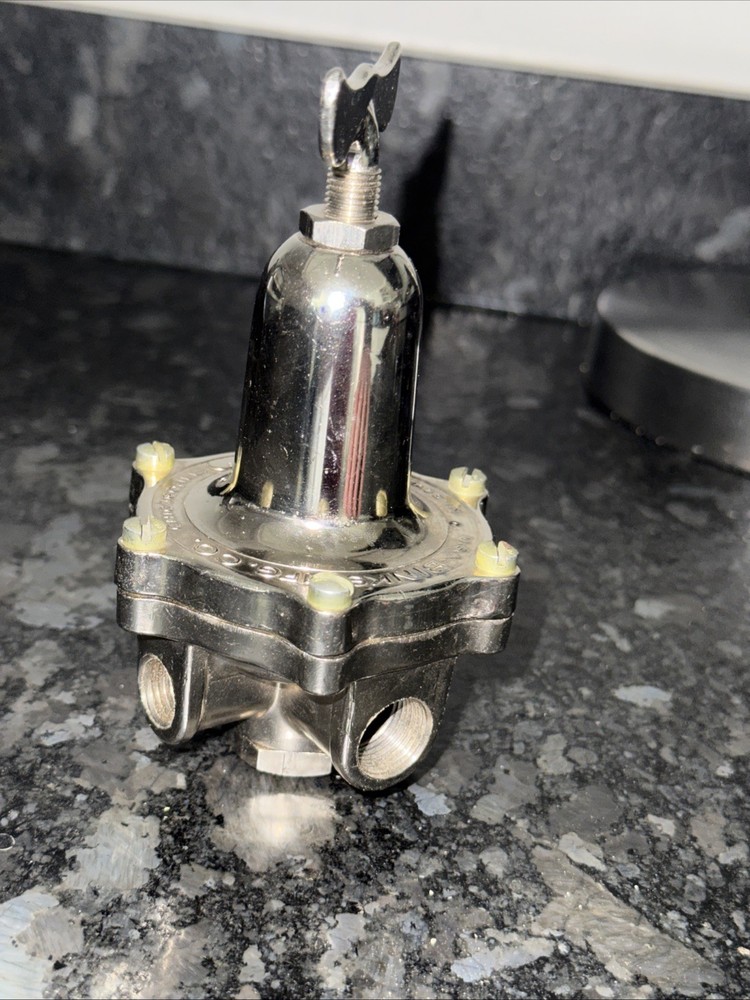 1960’s Vintage Binks Air Control Regulator Solid Chrome And Brand New No Use