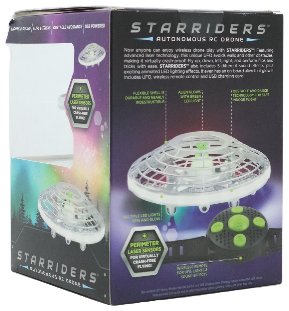 Starriders Autonomous Remote Control Drone: Gesture Control, USB Connection