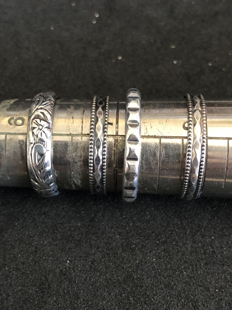 Sterling Silver Bands Avin Joe ring Each 0102