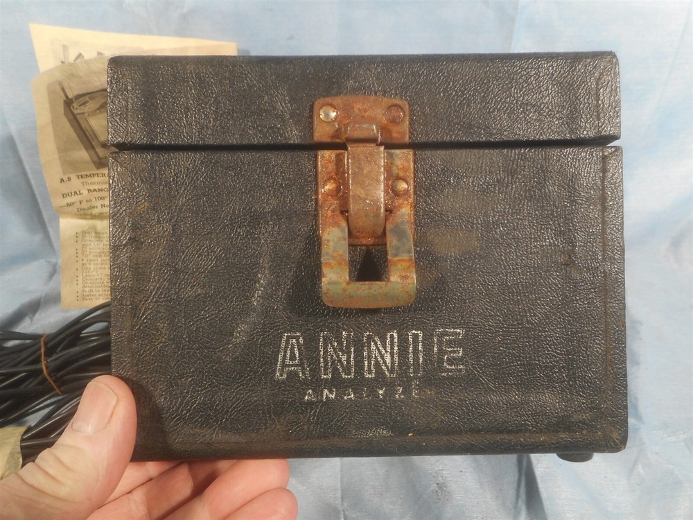 Annie A-8 Temperature Analyzer Blue Face Dual Range 4 Locations with Cables