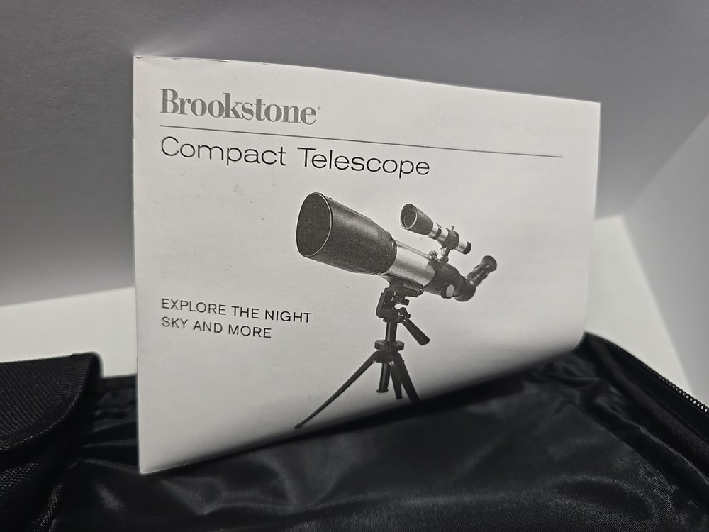 Brookstone Compact Telescope: Tripod SR4mm & H20mm Eyepieces