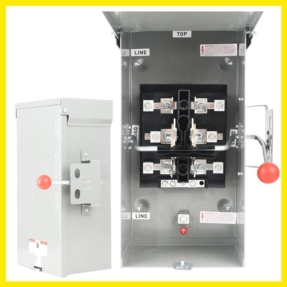 Generator Transfer Switch 100A, Manual Transfer Switch for Home Generator, He...