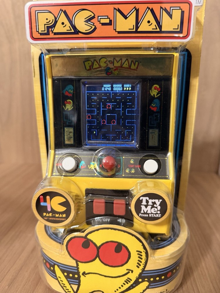 Pac-Man Classic Arcade Handheld 40th Anniversary Basic Fun! - New