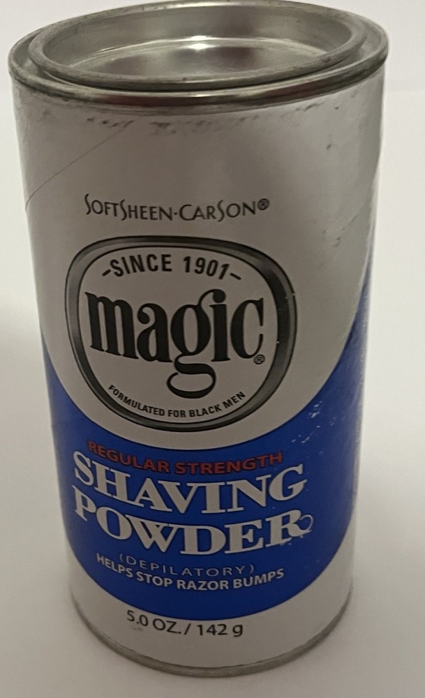 Magic Shaving Powder Regular  Strength BLUE ~ Stops Razor Bumps  5 oz 142g