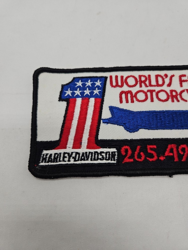Harley Davidson Worlds Fastest Motorcycle Patch