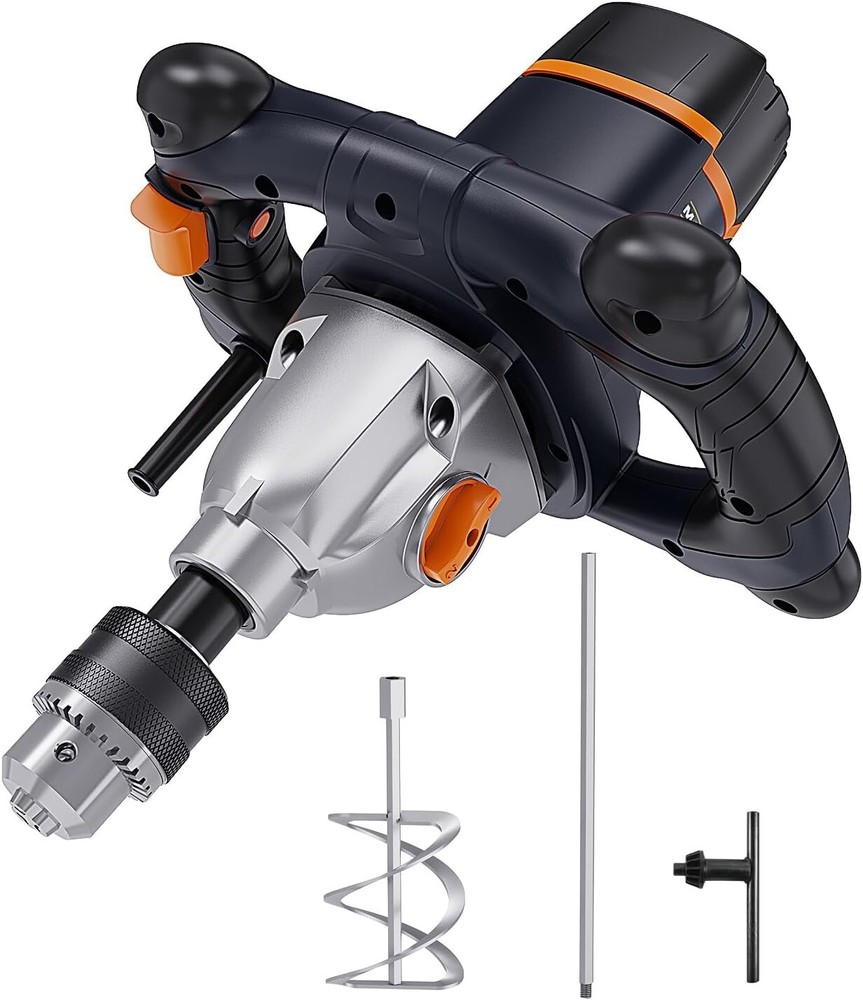 User-Friendly Concrete Mixer w/Variable Speed & Durable Construction - 13A Motor