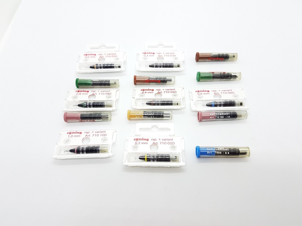 New Rotring Rapidograph + Variant Nib / Pen Points in different sizes