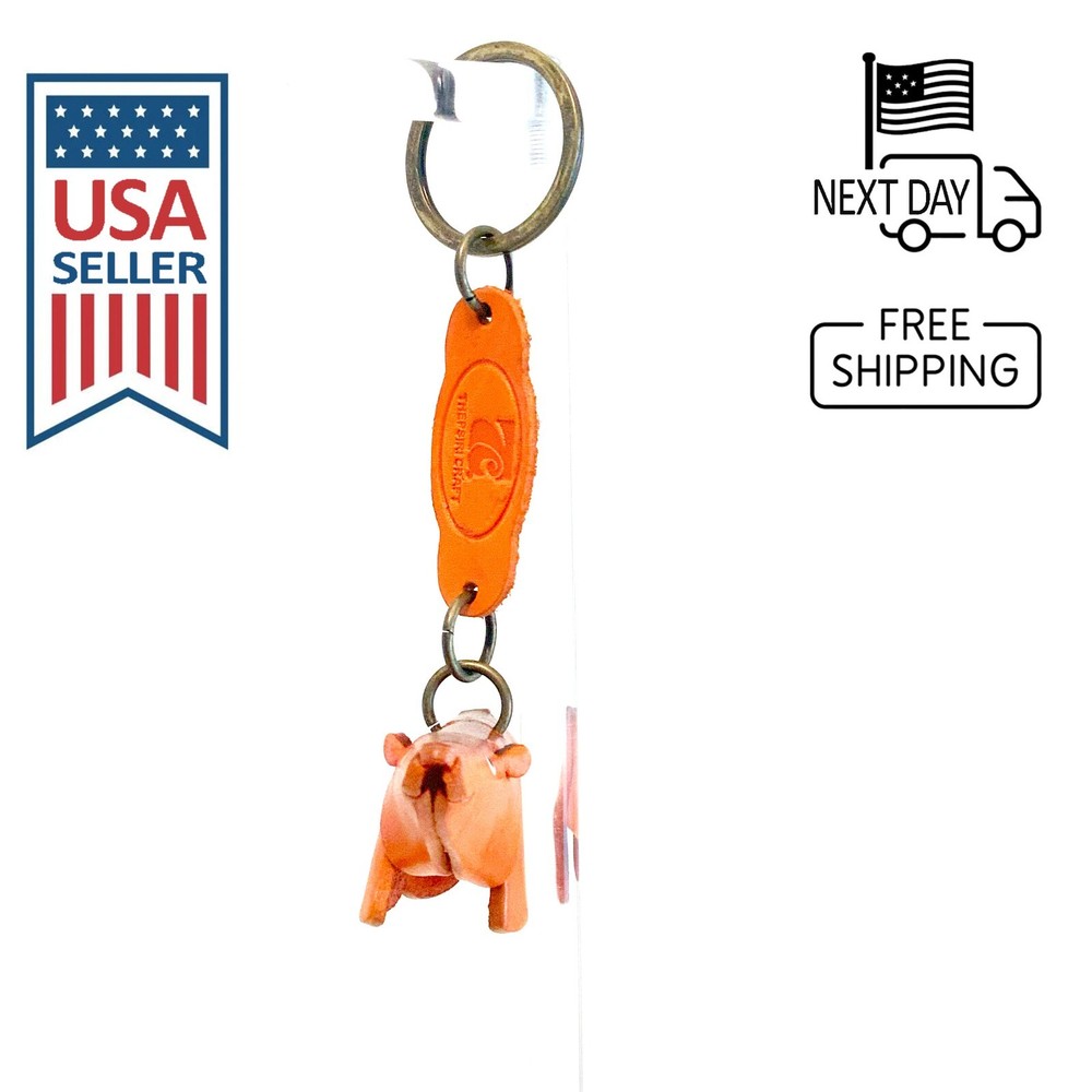 Bear Handmade Leather Keyring