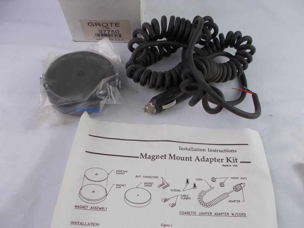 Strobe Light Kit Magnet Kit & Lighter Plug Grote 97750