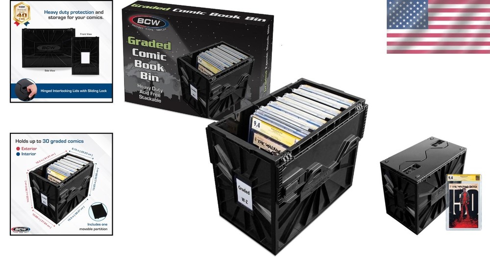 Professional Comic Storage Box – Stackable & Labelled
